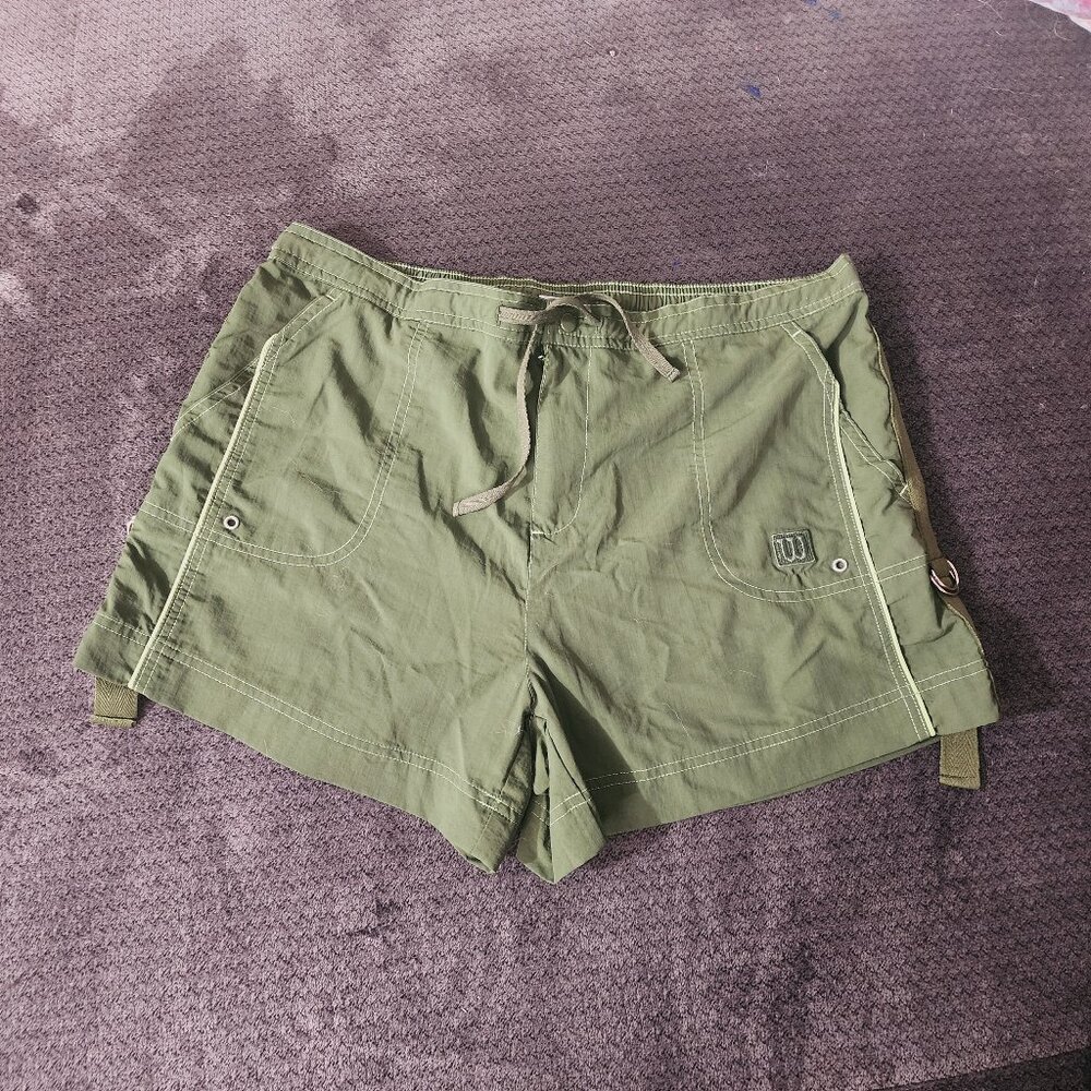 Wilson Green Cargo Shorts Lightweight Casual Fit
